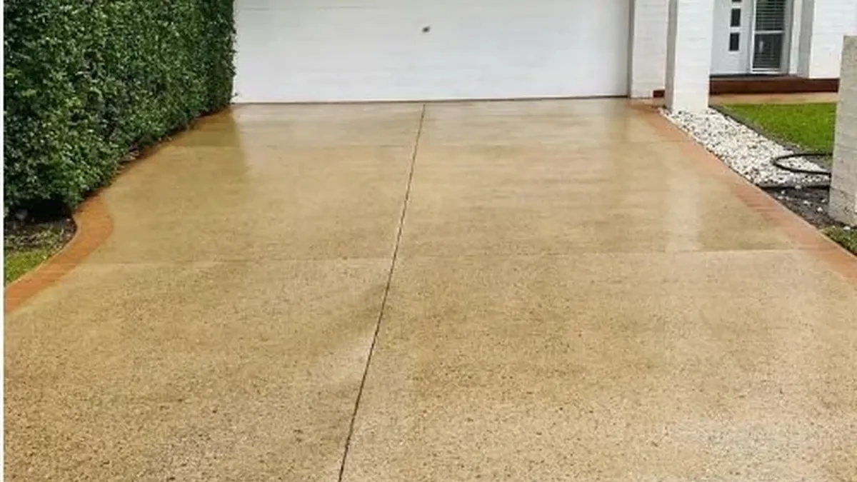 Driveway after